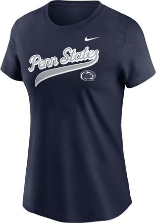 Nike Penn State Athletic Prep Arch Local Script Nike Womens College T-Shirt in Blue | NKAF41SPSN-XFN