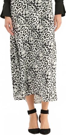 Tyler B&ouml;e Edie Charmeuse Ermin Midi Skirt In Multi