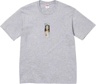 SUPREME FW26 Prayer Card Box Logo T-Shirt Heather Grey SUP-FW26-001-GRY