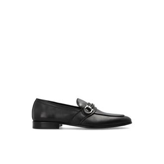Ferragamo Loafers, male, Black, Size: 8 1/2 US Saddle Leather Loafers