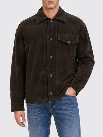 Paolo Pecora Regular Fit Shirt Jacket in Corduroy with Flap Pockets