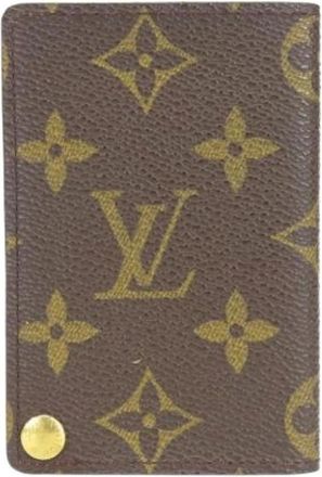 Louis Vuitton Pre-owned Wallets, female, Brown, Size: ONE SIZE Pre-owned Monogram Card Case