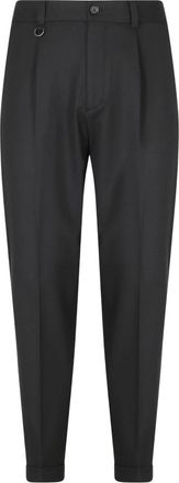 Paolo Pecora Pantaloni eleganti - - Trousers - Uomo - Nero - XL