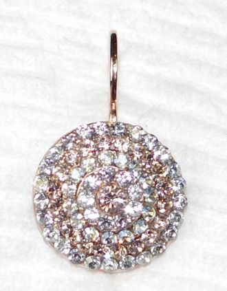 Mariana Womens Dancing In The Moonlight Earrings In Clear/ Rose