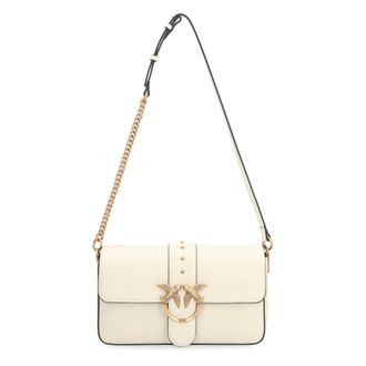 Pinko Shoulder Bags, female, White, Size: ONE SIZE Love Bag Slouchy Crossbody Bag