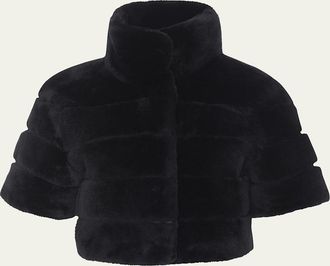 Gorski Reversible Shearling Lamb Bolero