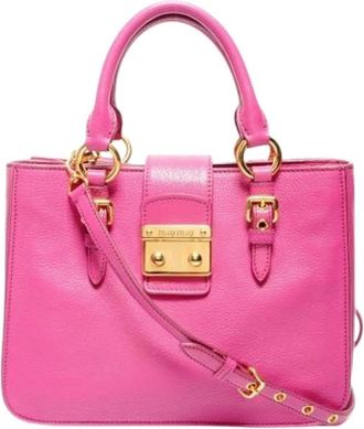 Miu Miu Pre-owned Handbags, female, Pink, Size: ONE SIZE Pre-owned Shoulder Bag