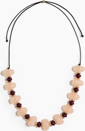 H&M Beaded cord necklace - Pink
