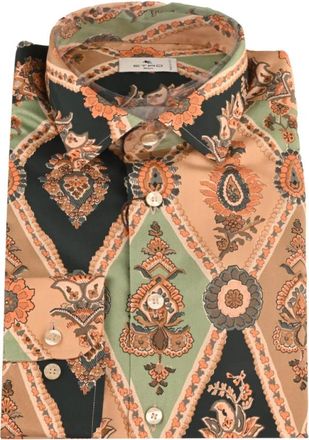 Etro Mrib 0001_99Sa 5L4-X0820 Casual Shirt - Heren - Casual Overhemden - Veelkleurig - L - Overhemden