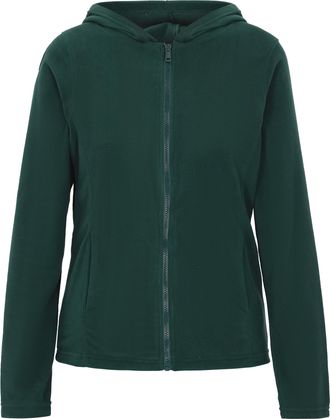 Mymo Fleece jas Dames donkergroen