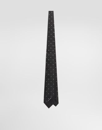 Dolce & Gabbana Polka Dot Jacquard Tie - Man Ties And Pocket Squares Multi-colored Pz