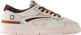 D.A.T.E. Perforated Suede Low-Top Sneakers with Colorblock Design