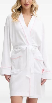 DKNY self-tie belt robe - 100 WHITE