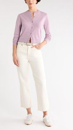 Nordstrom Rack Crewneck Cardigan in Purple Fog at Nordstrom Rack, Size X-Large