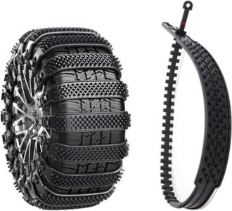 OEM Juego De 10 Cadenas Antideslizantes Para Nieve Para Neum&aacute;ticos De Invierno - Negras