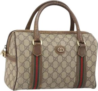 Gucci Pre-owned Handbags, female, Beige, Size: ONE SIZE Pre-owned Plastic Handbag