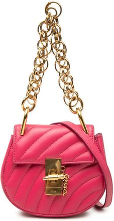 Chlo&eacute; Pre-owned Chloe Nano Quilted Leather Drew Bijou Satchel Ladies DB56SANMG7DIMGQX