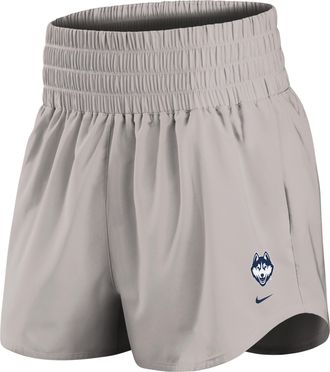 Nike UConn Primary Logo One Nike Womens Dri-FIT College Shorts in Grey | IM0114-014