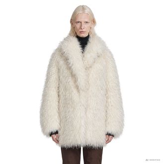 Moncler Malencos Padded Faux Fur Jacket
