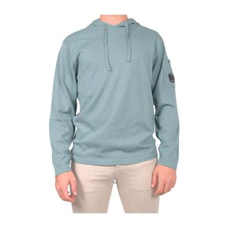C.P. Company Felpa con cappuccio in maglia - - Sweatshirts & Hoodies - Uomo - Blu - L