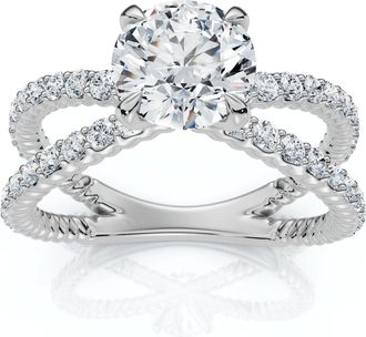 Pompeii3 1.40Ct Tori Diamond Engagement Ring 14k Gold or Platinum Lab Grown