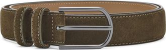 Mango Suede Belt in Khaki Green at Nordstrom, Size Medium