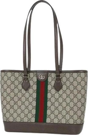 Gucci Pre-owned Canvas gucci-bags - Dames - Vintage Shopper - Beige - ONE Size - Vintage