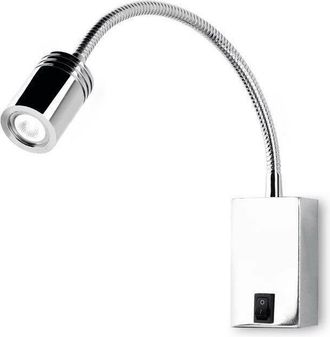 Leds - C4 Leds-c4 - Book - led 1 Light Indoor Adjustable Wall Reading Light Chrome