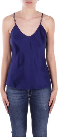 Max Mara Tops, Dames, Blauw, M, Sleeveless Tops