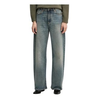 Benetton Dames, Jeans, Grijs, Maat: W26 Denim