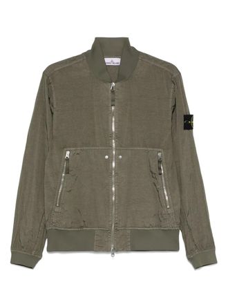 Stone Island waterproof bomber jacket - men - Polyurethane Resin/ECONYL - XXXL - Green