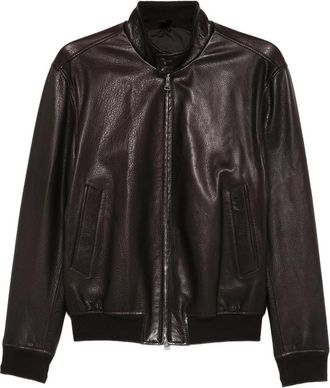 Tagliatore Zip-up Leather Jacket