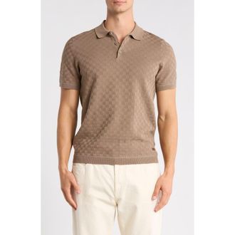 Buffalo Worsonno Short Sleeve Polo in Light Walnut at Nordstrom Rack, Size Medium