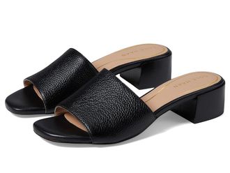Cole Haan Calli Single Band Sandal Womens Sandals Black Leather : 7.5 B - Medium, Leather/Suede
