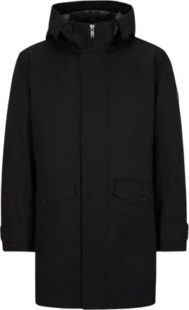 HUGO BOSS Heren, Mantels, Zwart, Maat: 2XL Denim