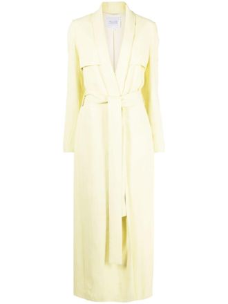 Galvan Boyfriend belted trench coat - women - Viscose - 34 - Yellow