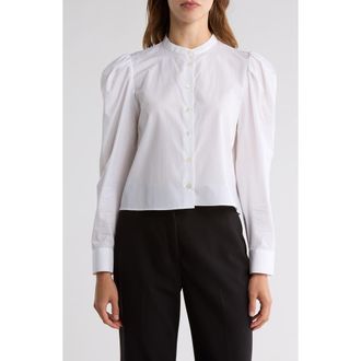 Frame Denim The Tuesday Cotton Button-Up Shirt in White at Nordstrom Rack, Size X-Large