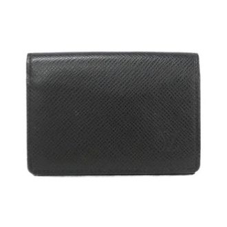 Louis Vuitton Pre-owned Wallets, female, Gray, Size: ONE SIZE Pre-owned Taiga Leather Card Case