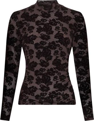 Moss Copenhagen Illenora M Top - Dames - Tops - Bruin - Maat: L/Xl Poliester
