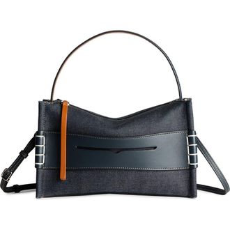 J.W.Anderson Small Loafer Leather Top Handle Bag in Indigo at Nordstrom