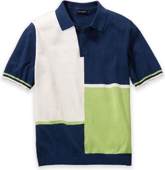 Paul Fredrick Cotton Three Button Polo