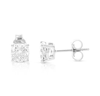 Vir Jewels 2 cttw Cushion Lab Grown Diamond Stud Earrings in 14K Gold With Push Backs For Women
