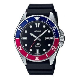 Casio Male VINTAGE Japan / South Korea Fashion Black Analog MDV106B-1A2V