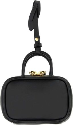 Miu Miu Womens Black Leather Beau Keyring Necessaire Nero Vitello Portachiavi Keychains