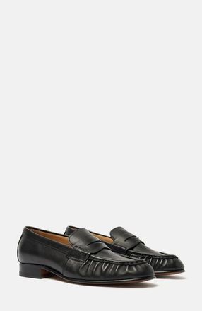 Scarosso Mar Loafers in Black - Calf at Nordstrom, Size 39.5