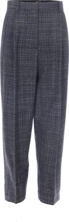 Fabiana Filippi Moulin&eacute; Carrot Fit Broek - Dames - Broeken - Blauw - XS - Wol - Broeken