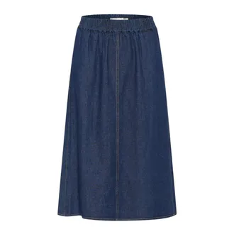 Inwear Blue Denim Skirt Classic Style - female - InWear - Denim Skirts - Blue - XS - Skirts
