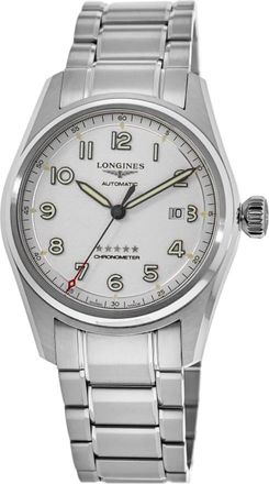 Longines Spirit Automatic Ivory Dial Stainless Steel Mens Watch L3.811.4.73.6