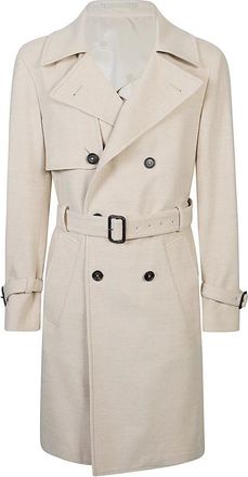 Eleventy Heren, Mantels, Beige, Maat: XL Wol