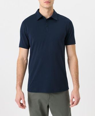Pact Luxe Essential Slim Polo Made With Organic Cotton in Navy at Nordstrom, Size Xx-Large